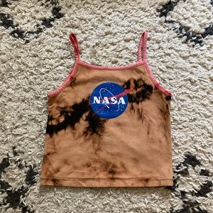 Orange and Black NASA Tank Top